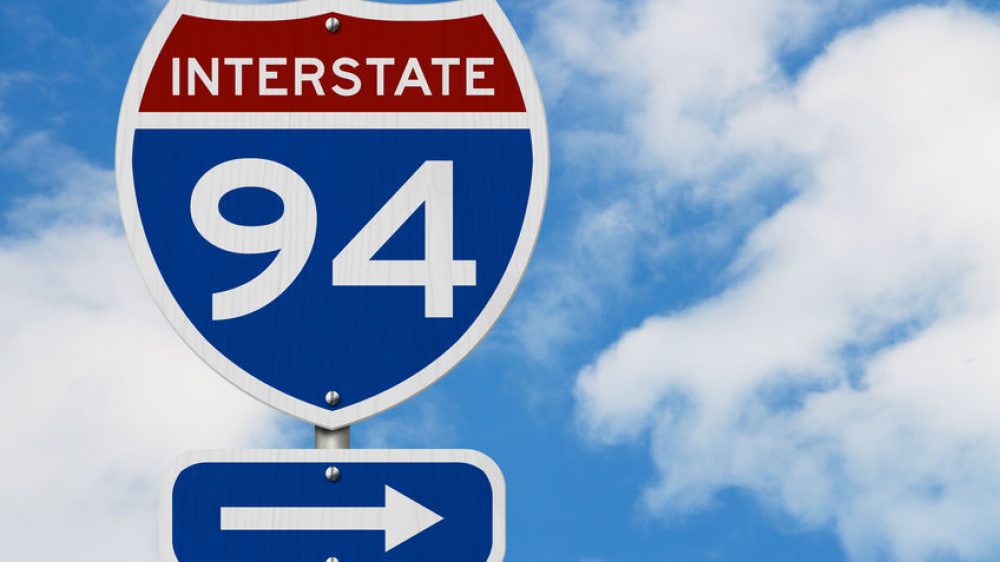 I-94 interstate USA highway road sign